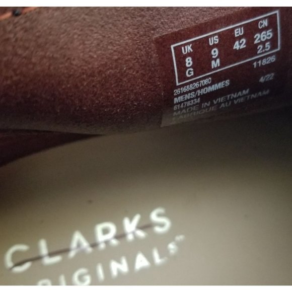 Clarks Wallabee Moccasin Shoes Paisley Brown Bandana Print Mens Size 9 42 main image 4